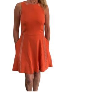 Rag & Bone Orange Sleeveless Dress Sz 6